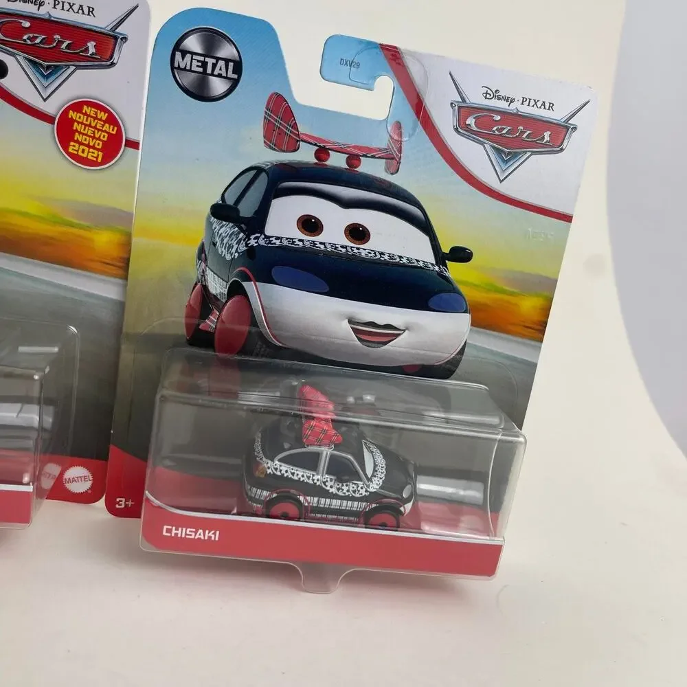 2 Disney Pixar Cars Metal Series Chisaki & Disney Pixar Cars Metal Series Derek‎